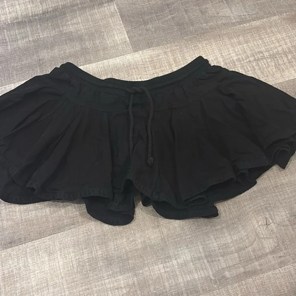 Anthropologie daily practice black skirt